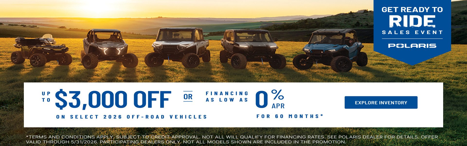 Get Ready to Ride Sales Event
